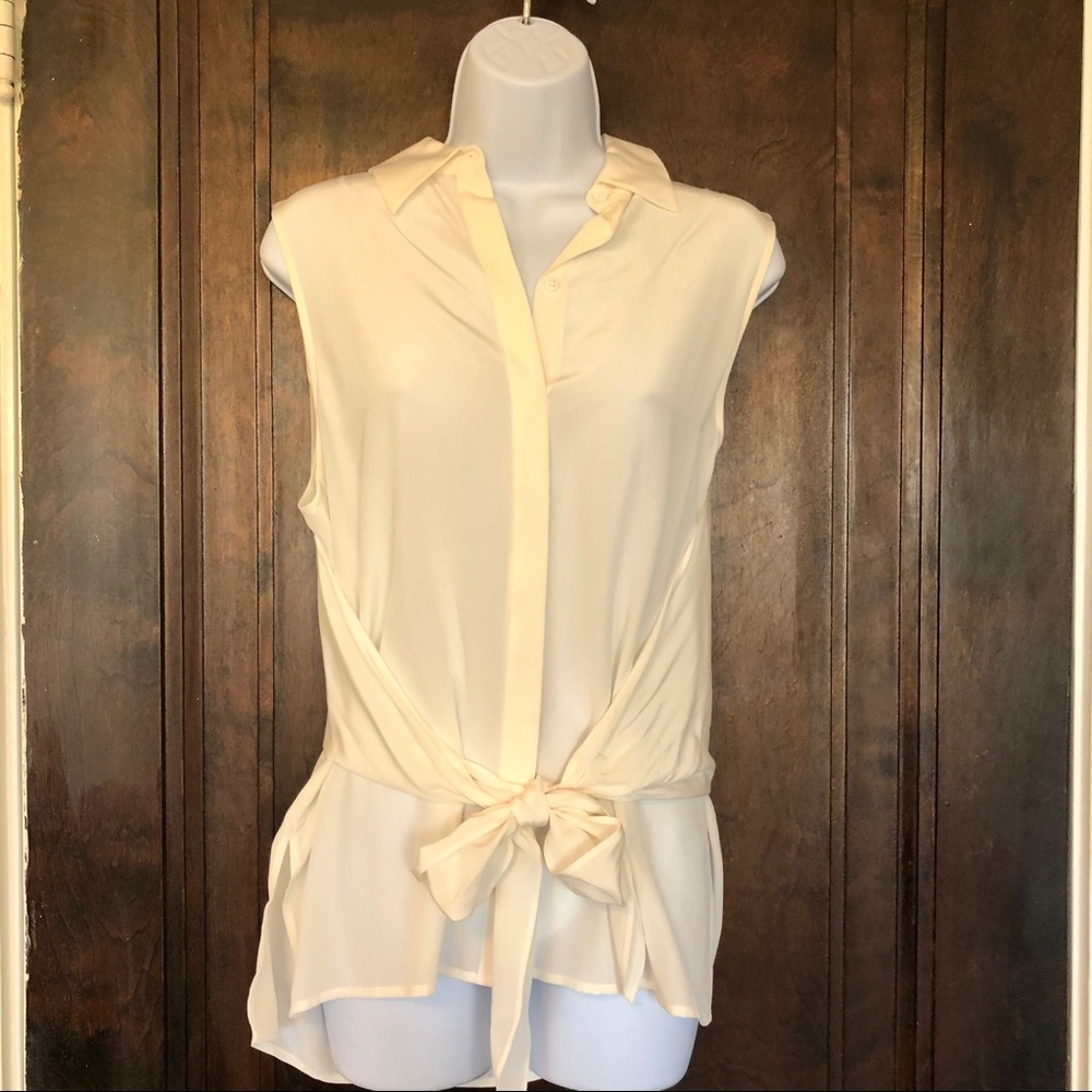 Club Monaco Terek Top Chemise— Ivory - Picture 3 of 7